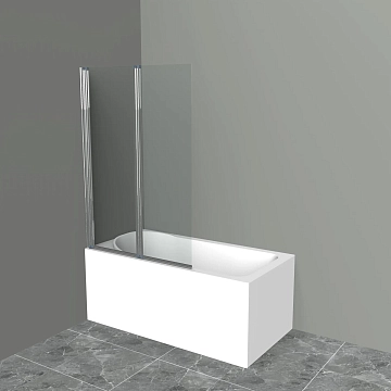 Шторка на ванну BelBagno Uno UNO-V-2-100/150-C-Cr  - фото 3