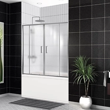 Шторка на ванну BelBagno Uno VF-2-170/145-P-Cr 