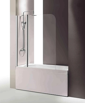 Шторка на ванну Cezares Eco O-V-11-120/140-C-Cr 