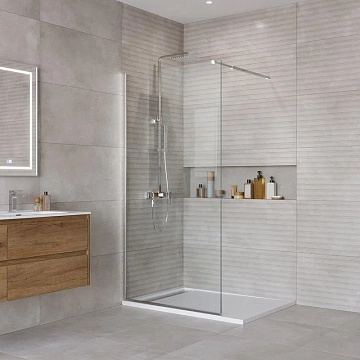 Душевая перегородка BelBagno Kraft L-1-100-C-Cr 
