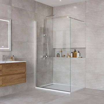 Душевая перегородка BelBagno Kraft L-1-120-C-Cr 