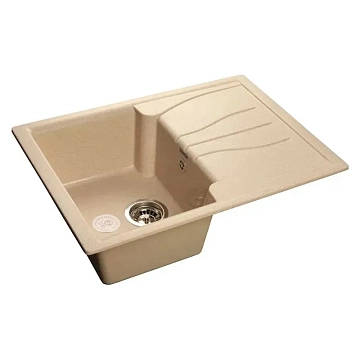 Мойка кухонная GranFest Quadro (Q-650L) 65x50 бежевая 