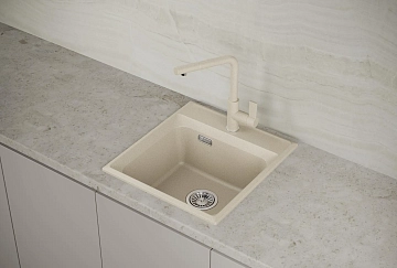 Мойка кухонная Point Мисти 46 PN3011BG светло-бежевый  - фото 3