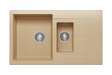 Мойка кухонная Polygran Brig-870 87x50 бежевая 