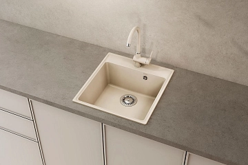 Мойка кухонная Ulgran Quartz Forte 460-01 жасмин  - фото 2