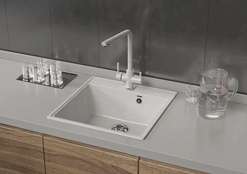 Мойка кухонная Ulgran Quartz Forte 505-01 жасмин  - фото 2
