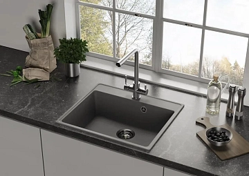 Мойка кухонная Ulgran Quartz Forte 580-08 космос  - фото 2