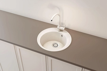 Мойка кухонная Ulgran Quartz Nora 485-01 жасмин  - фото 2