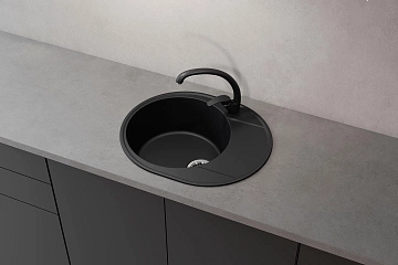 Мойка кухонная Ulgran Quartz Nora 585-07 уголь  - фото 2