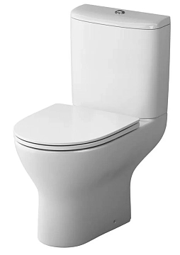 Унитаз-компакт Damixa Luna DX46C8600SC безободковый, с микролифтом 