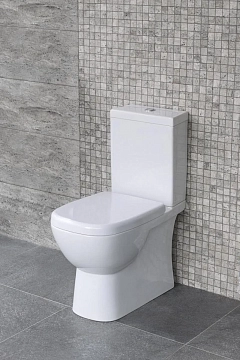 Унитаз-компакт Sanita luxe Quadro QDRSLCC01040522 с микролифтом  - фото 2