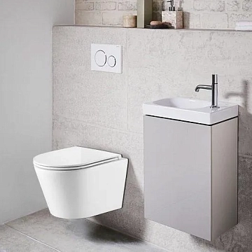 Унитаз подвесной Azario Fonti AZ402W безободковый  - фото 2