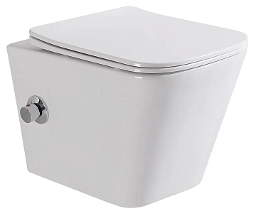 Унитаз подвесной BelBagno Due BB3103CHR-BS/SC 