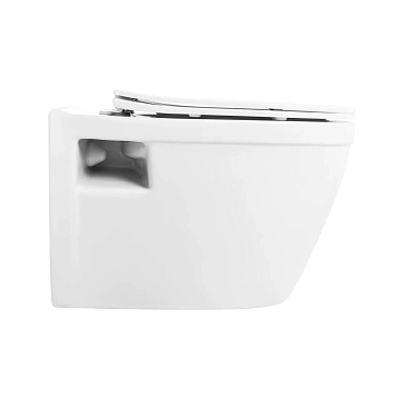 Унитаз подвесной BelBagno Loto BB070CHR/SC безободковый  - фото 2