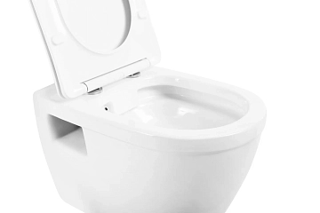 Унитаз подвесной BelBagno Loto BB070CHR/SC безободковый  - фото 4