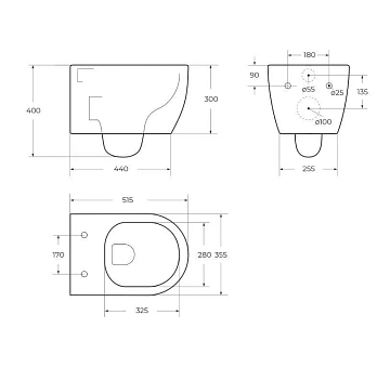 Унитаз подвесной BelBagno Marino BB105CHR/BB870SC  - фото 4