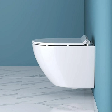 Унитаз подвесной BelBagno Sfera-R BB046CHR/BB2111SC безободковый  - фото 4