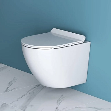 Унитаз подвесной BelBagno Sfera-R BB046CHR/BB2111SC безободковый  - фото 5