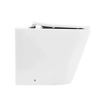 Унитаз приставной BelBagno Flay-R BB1003CBR/BB865SC безободковый  - фото 2