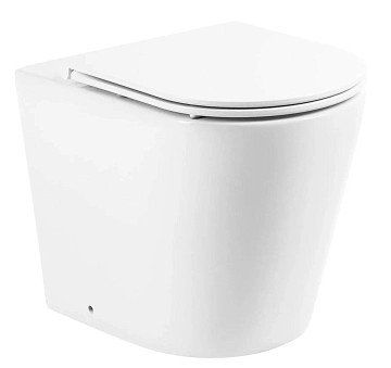 Унитаз приставной BelBagno Flay-R BB1003CBR/BB870SC безободковый 