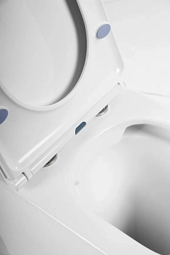 Унитаз приставной BelBagno Flay-R BB1003CBR/BB870SC безободковый  - фото 3