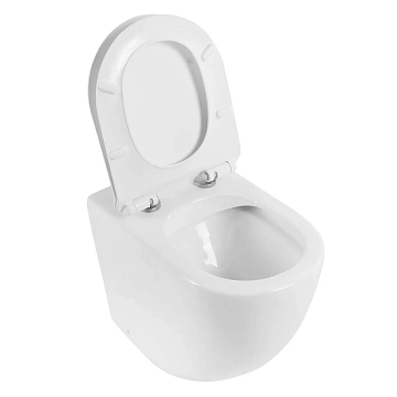 Унитаз приставной BelBagno Sfera-R BB2141CBR/BB2111SC безободковый  - фото 5