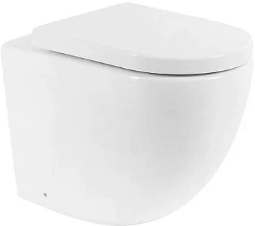 Унитаз приставной BelBagno Sfera-R BB2141CBR/BB865SC безободковый 
