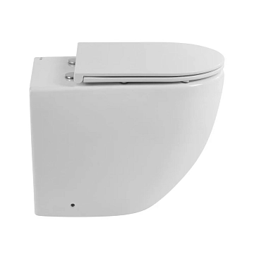 Унитаз приставной BelBagno Sfera-R BB2141CBR/BB870SC безободковый  - фото 2