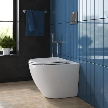 Унитаз приставной BelBagno Sfera-R BB2141CBR/BB870SC безободковый  - фото 4