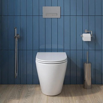 Унитаз приставной BelBagno Sfera-R BB2141CBR/BB870SC безободковый  - фото 5