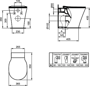 Унитаз приставной Ideal Standard Connect Air AquaBlade E004201  - фото 5