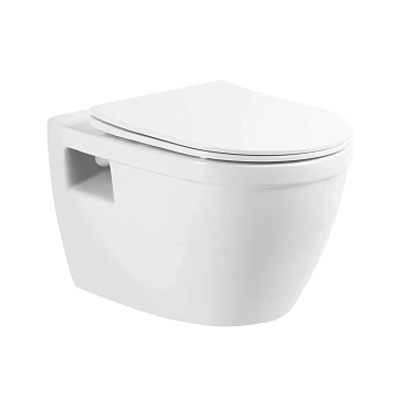 Комплект BelBagno Loto BB070CHR/SC/BB002-80/BB014-SR-BIANCO кнопка смыва белая  - фото 3