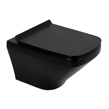 Комплект BelBagno Sela BB3201CHR-MB/BB3201SC-MB/BB002-80/BB007-PR-NERO.M кнопка смыва черная матовая  - фото 3