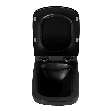 Комплект BelBagno Sela BB3201CHR-MB/BB3201SC-MB/BB002-80/BB007-PR-NERO.M кнопка смыва черная матовая  - фото 5