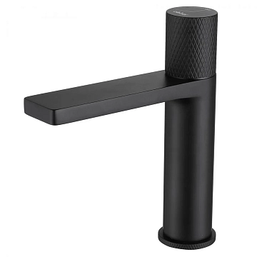Смеситель Abber Rund AF8710B для раковины, черный матовый 