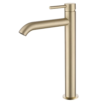 Смеситель Abber Wasser Kreis AF8111G для раковины, золото матовое 