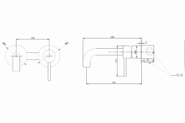 Смеситель Abber Wasser Kreis AF8112G для раковины, золото матовое  - фото 3