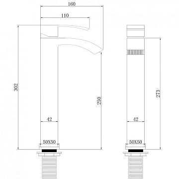 Смеситель Abber Wasserfall AF8611G для раковины, золото матовое  - фото 3