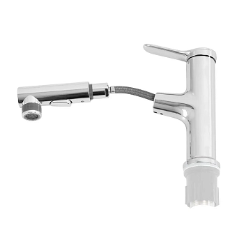 Смеситель BelBagno BB-LVMD-CRM-W0 для раковины, с выдвижным изливом  - фото 4