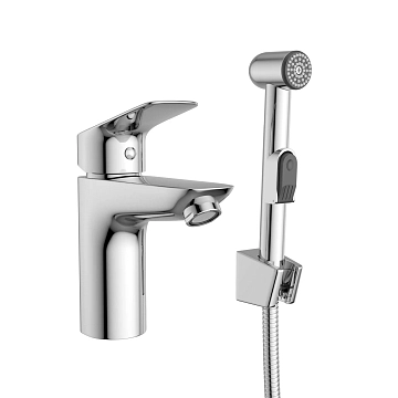 Смеситель BelBagno Due-LVM/HGN-CRM-W0 для раковины, с гигиеническим душем  - фото 2