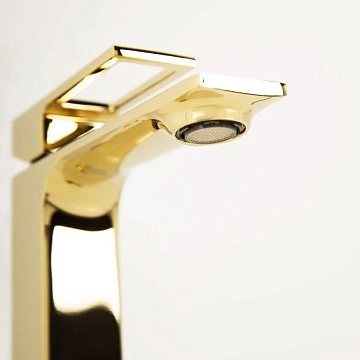 Смеситель BelBagno Luce LUC-LVM-ORO для раковины  - фото 4