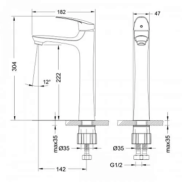 Смеситель Lemark Linara LM0409C для раковины  - фото 2