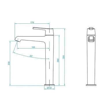 Смеситель RGW Shower Panels SP-311G для раковины  - фото 2