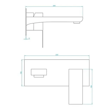 Смеситель RGW Shower Panels SP-46B с внутренней частью, для раковины  - фото 3
