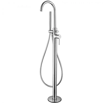Смеситель Abber Wasser Kreis AF8115 напольный, для ванны с душем, хром 