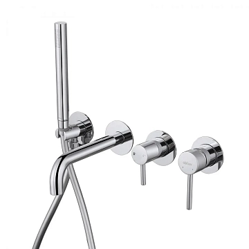Смеситель Abber Wasser Kreis AF8130 для ванны с душем, хром 