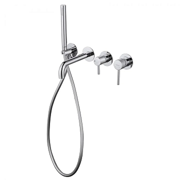 Смеситель Abber Wasser Kreis AF8130 для ванны с душем, хром  - фото 2