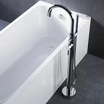Смеситель AM.PM Sense F7514100 напольный, для ванны с душем  - фото 2