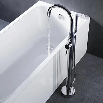 Смеситель AM.PM Sense F7514100 напольный, для ванны с душем  - фото 3
