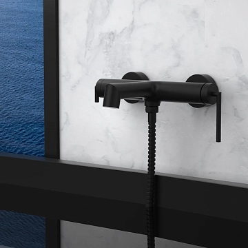 Смеситель BelBagno Acqua ACQUA-VASM-NERO для ванны с душем  - фото 2